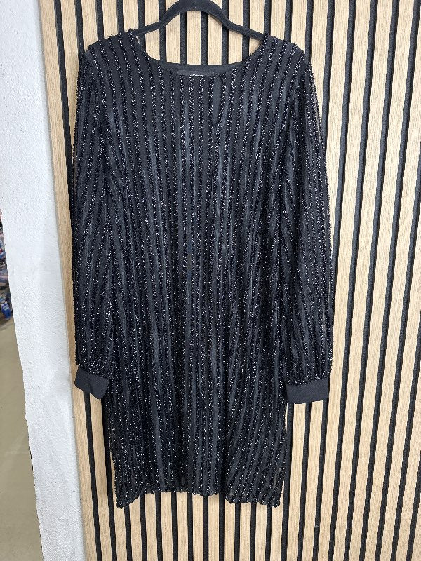 Svartur glimmer kjóll