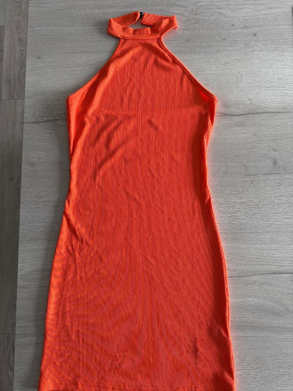 Kjóll ermalaus orange
