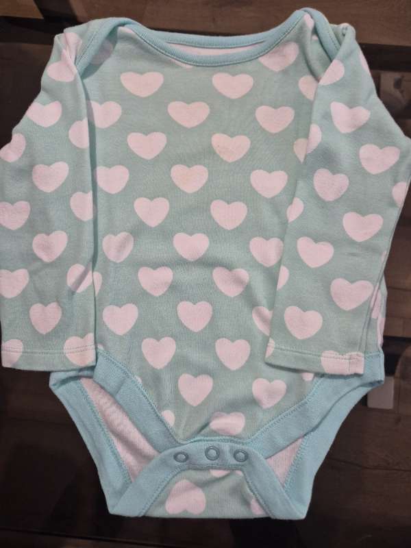 Samfella green/hearts