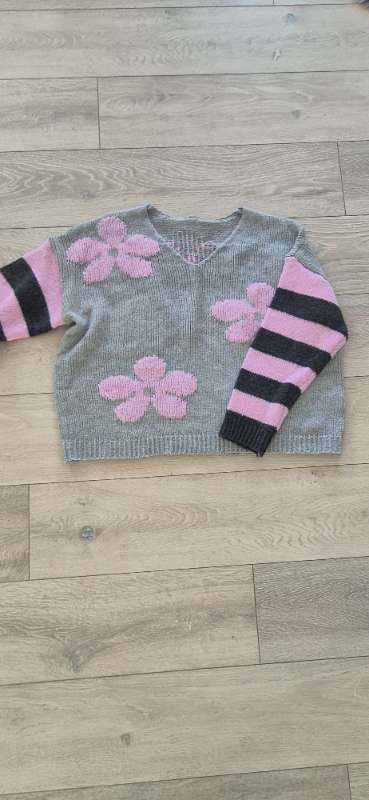 Pink Gray sweater