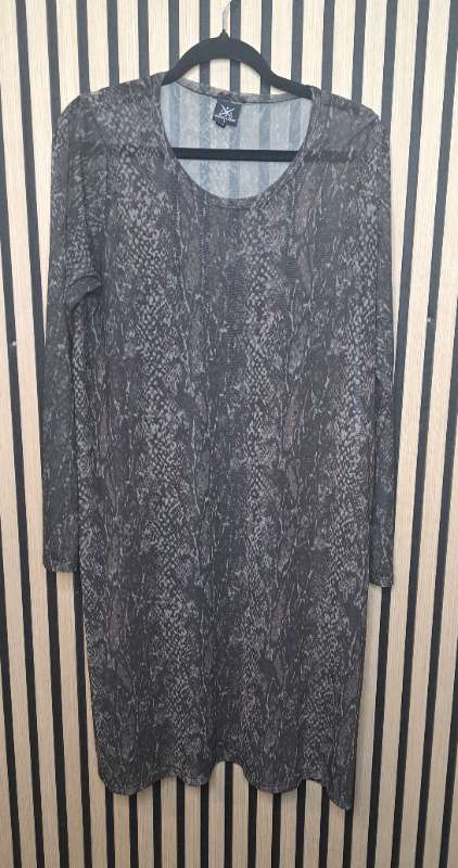 Brá basic mesh kjóll animal print