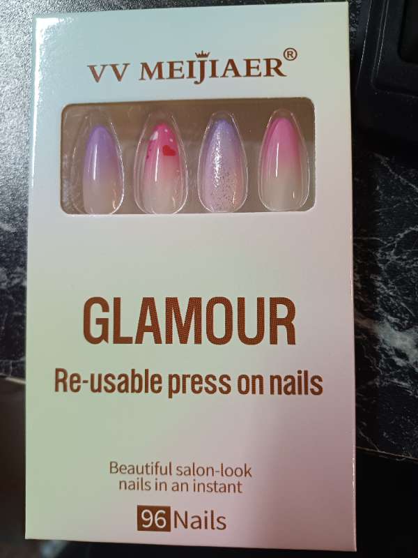 4 sett cat eye neglur