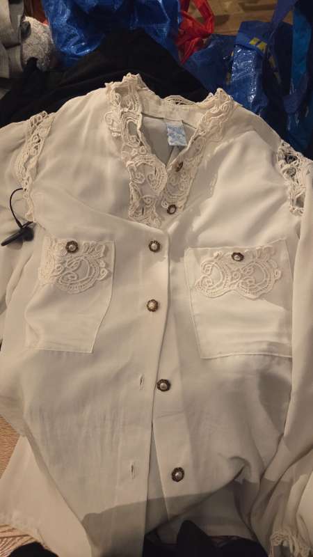 eddublússa vintage blúnda