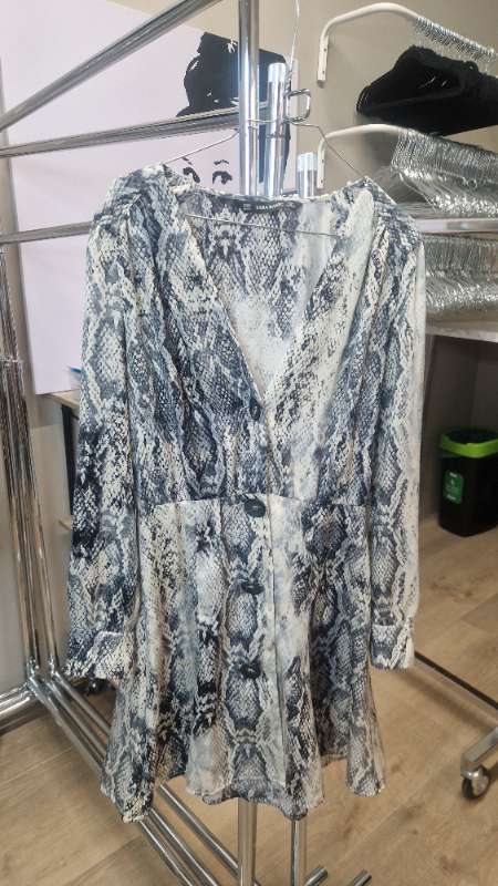 Dress grey panther  ZARA
