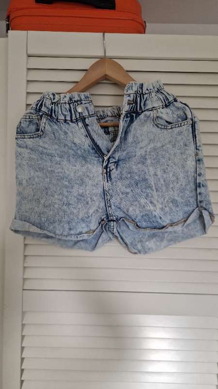 Bright denim shorts