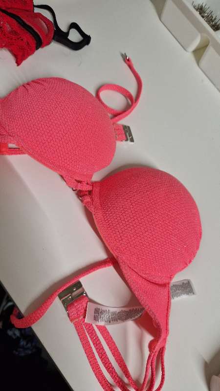Pink bra