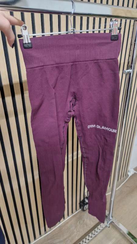 Leggings Gym Glamour Burgundy