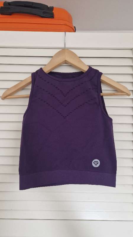 Purple top, Gym Glamour