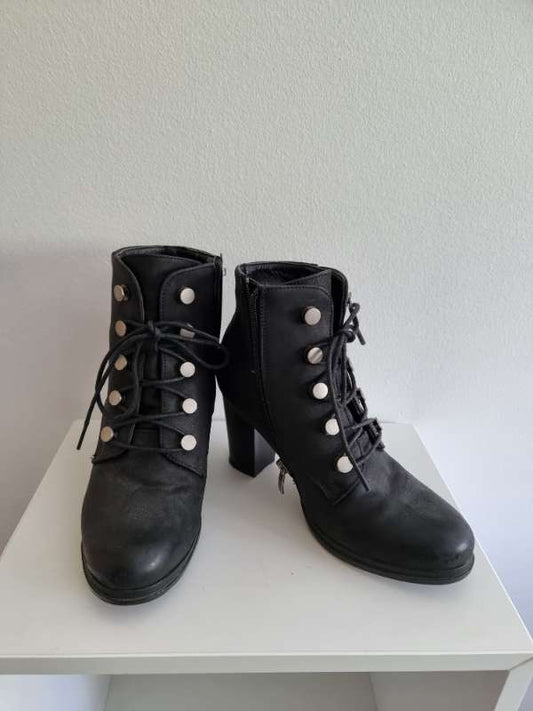 KM fashion skór svartir