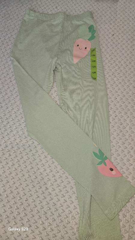 Grænar leggings m/ávextir
