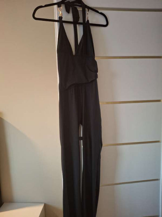 black jumpsuit
