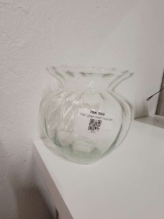 Vasi glær með munstri