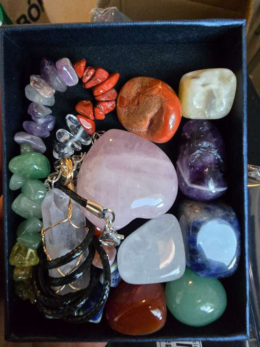 Orkusteina hálsmen,armb,steina