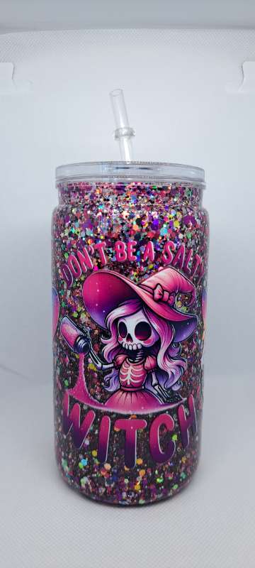 Snow globe glas witch