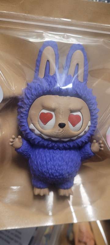 3d prent labubu fjólublár