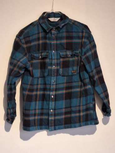 Græn köflótt skyrta