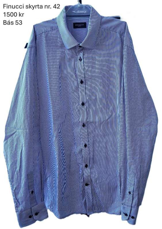 Finucci skyrta bláröndótt