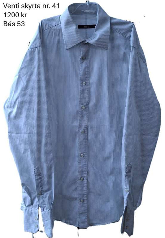 Venti skyrta hvít röndótt