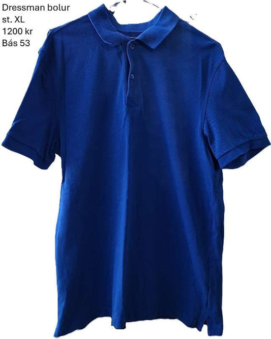 Dressman bolur blár m kraga