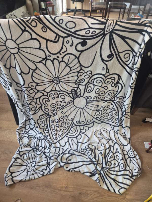 Teppi til að lita/mála með posca eða föstum litum