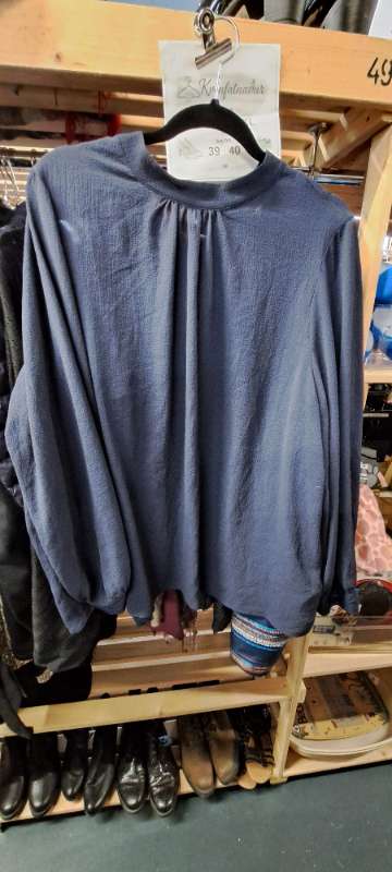 M&s blá skyrta