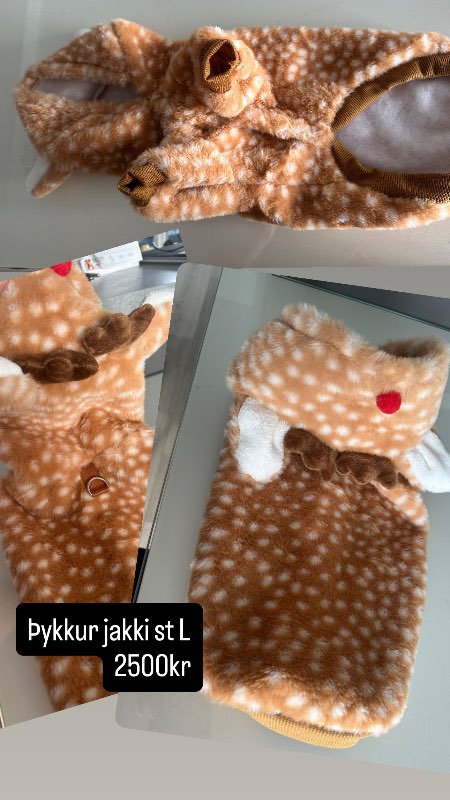 Þykkur jakki bamba m.krók