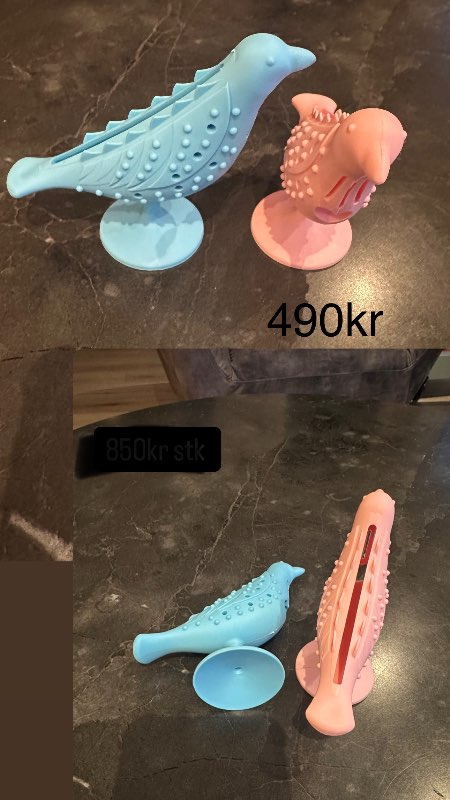 Bleikur fugl setja nammi í