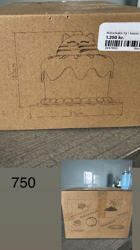 Afmælisköku dót kassa