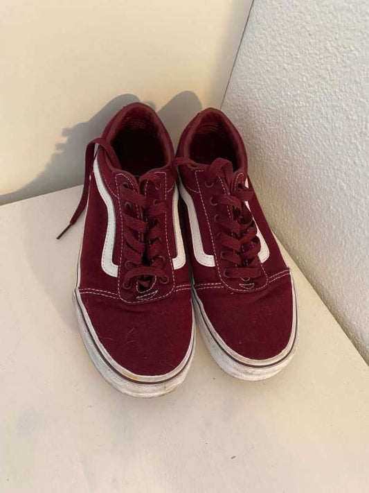 Vans strigaskór vínrauðir