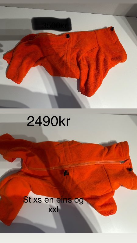 Flísgalli appelsínugulur still