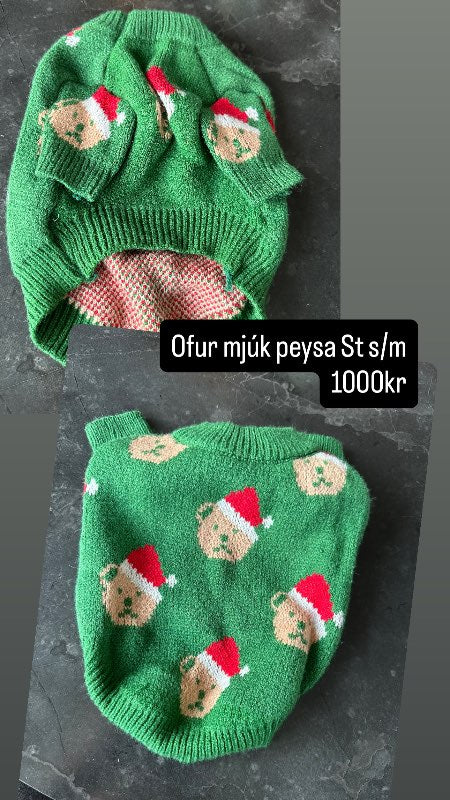 Bangsa peysa græn jóla S/M