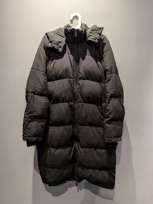 Úlpa síð svört oversized