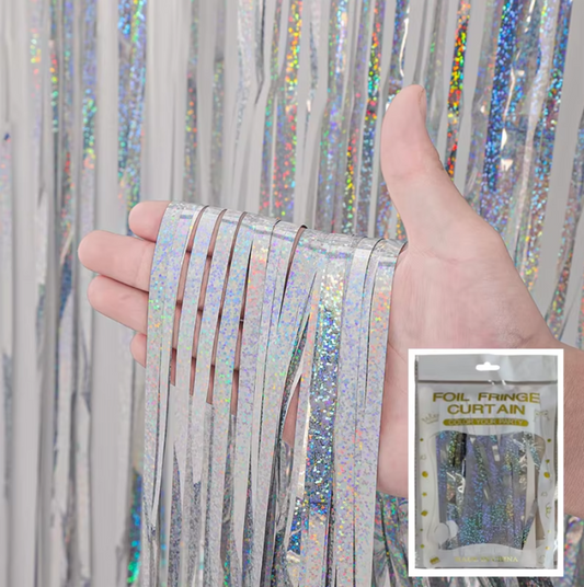 Laser Siver1*2M Foil Curtain