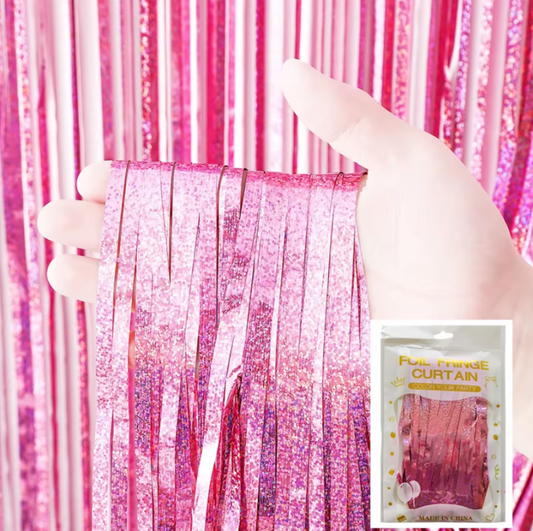 Laser Pink 1*2M Foil Curtain
