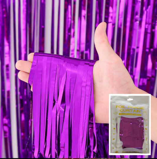 1*2M Foil Curtain Purple