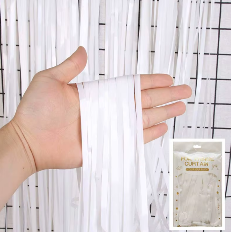 1*2M Foil Curtain White