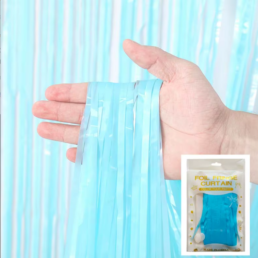Macarin Blue 1*2M Foil Curtain