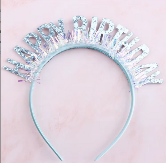 Blue Glitter Headband
