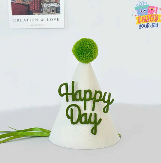 Hat Felt Green letter