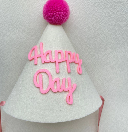 Hat Felt Pink letter