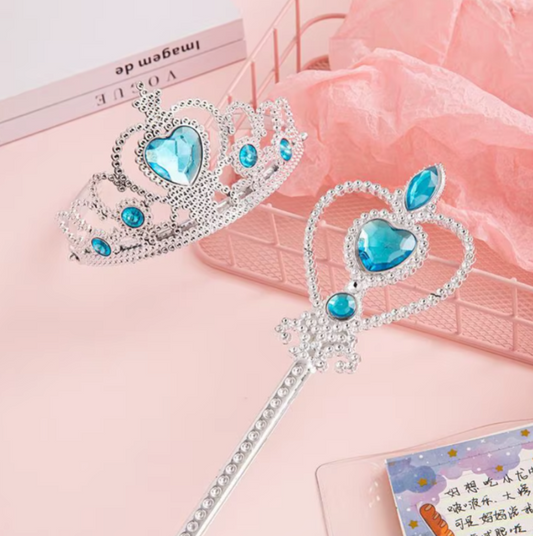 Blue Wand Crown Tiara