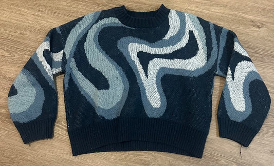 Blá Swirl peysa