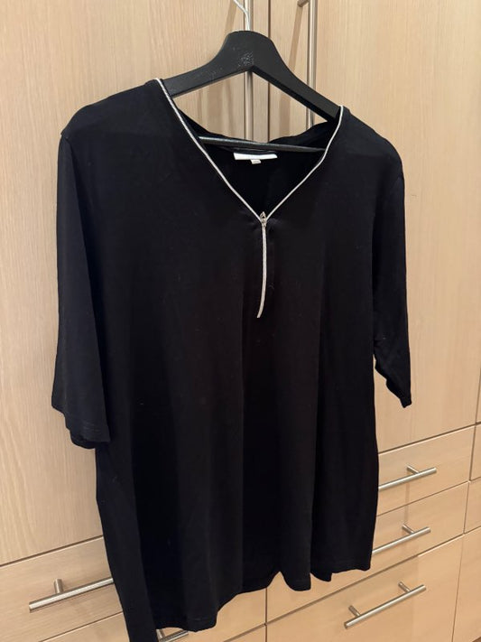 Svartur half zip