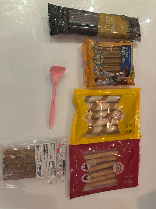 Bleik skeið til að taka úr dós
