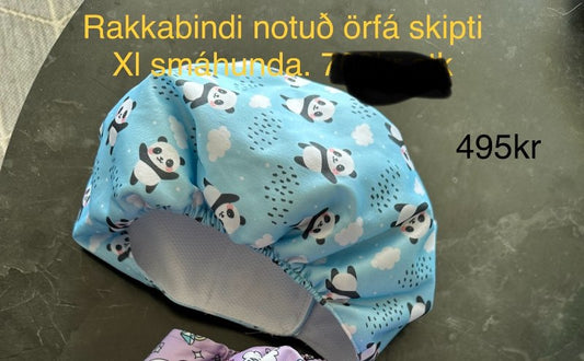Pöndu rakka bindi XL blátt