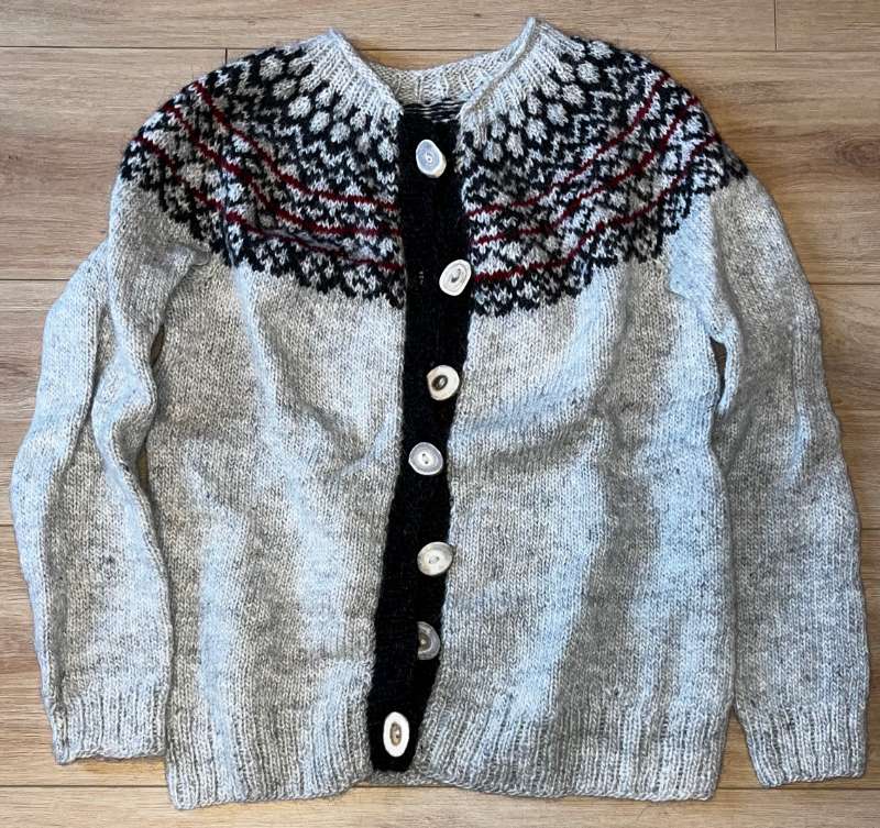 Hand-Knit Wool Sweater