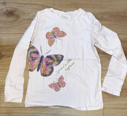Kids Pink Butterfly Tee