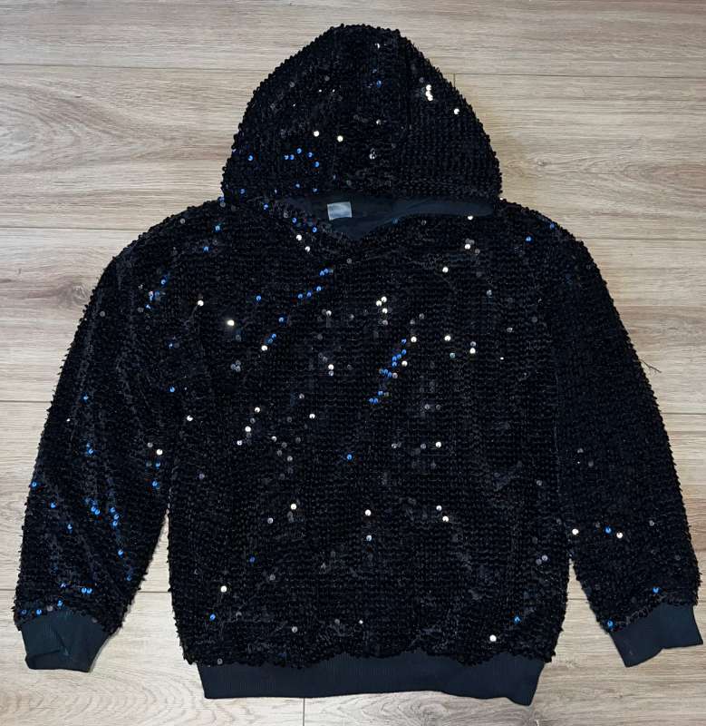 Kids Black Sequin Sweater