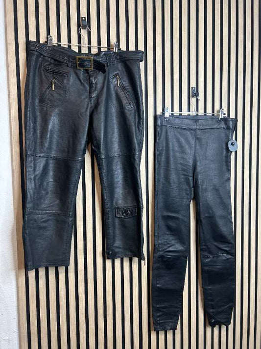 Massimo Dutti leðurbuxur