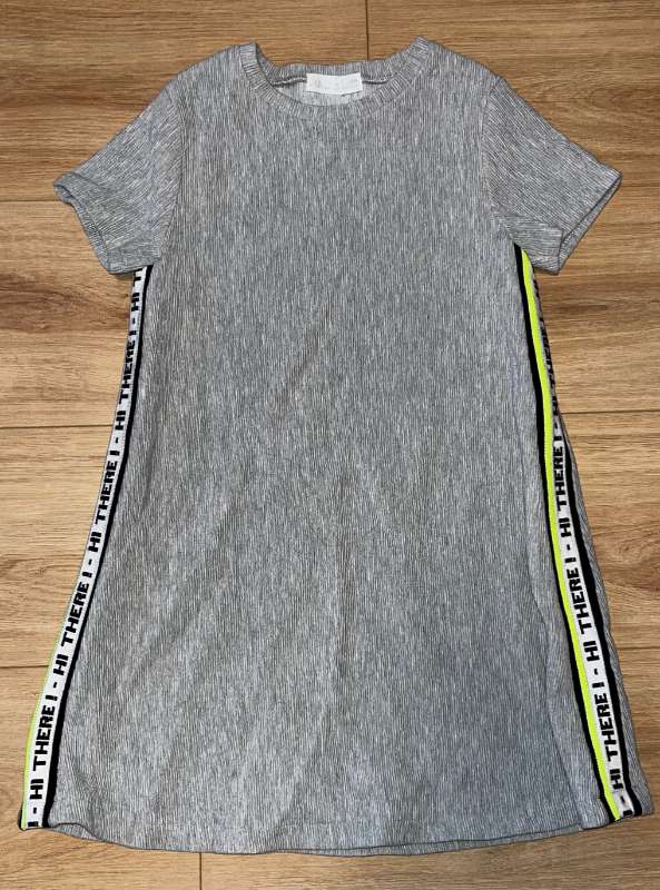 Kids Grey Cotton Dress